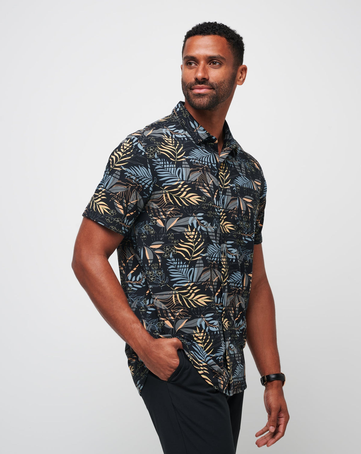 TravisMathew | Knit Hanabata Days Button-Up - Black
