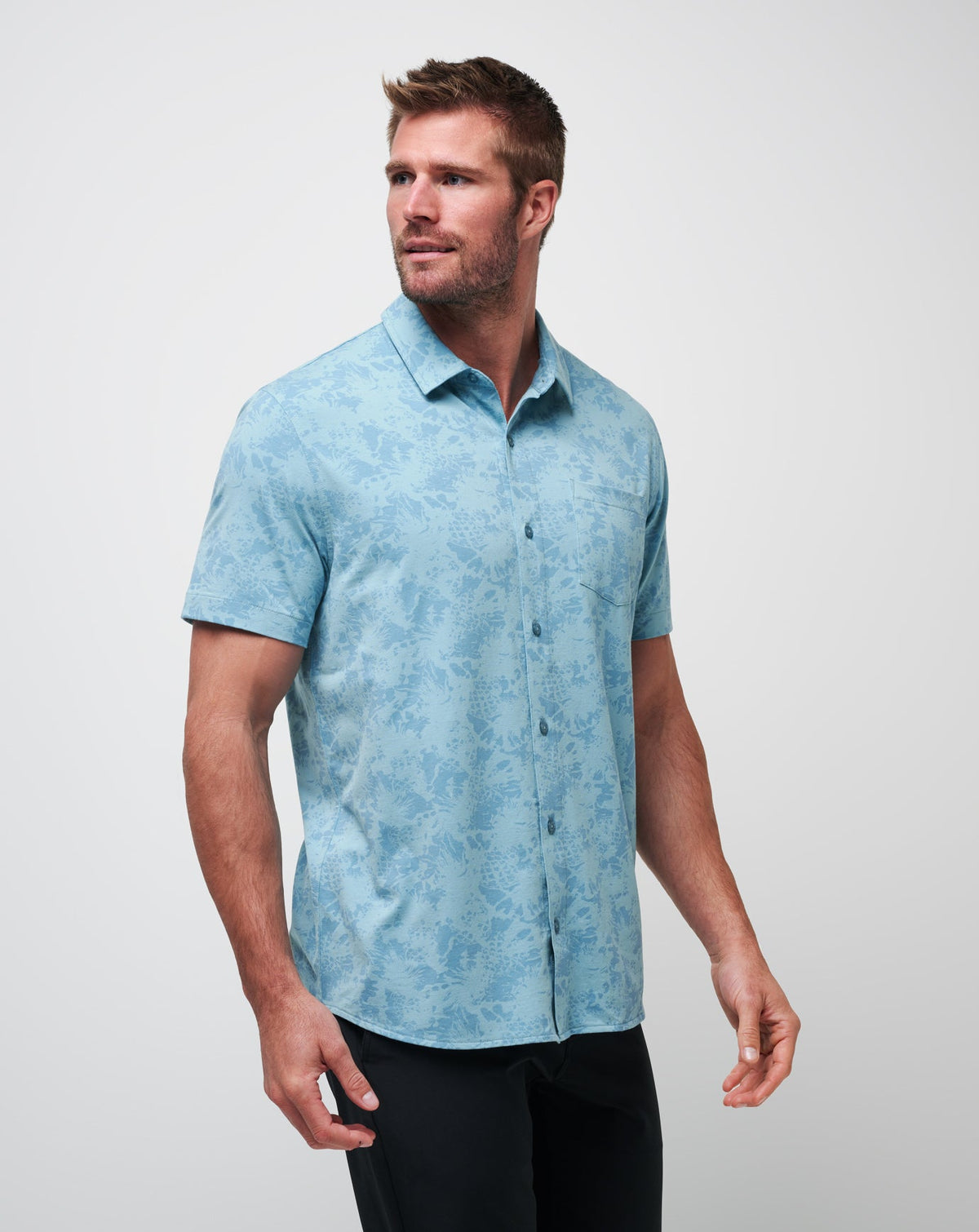 TravisMathew | Knit Braddah Button-Up - Cameo
