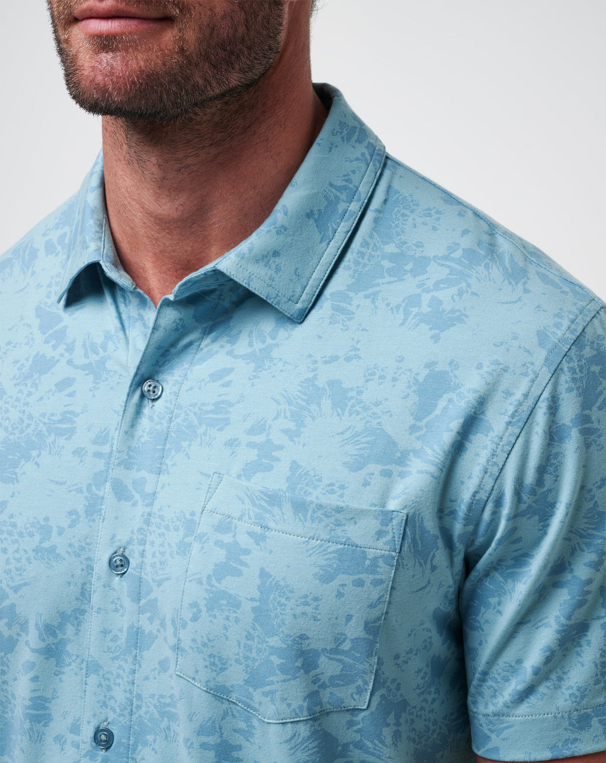 TravisMathew | Knit Braddah Button-Up - Cameo