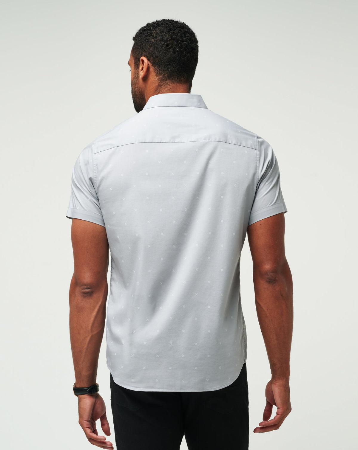 TravisMathew | Across The Pond Button-Up - Heather Sleet