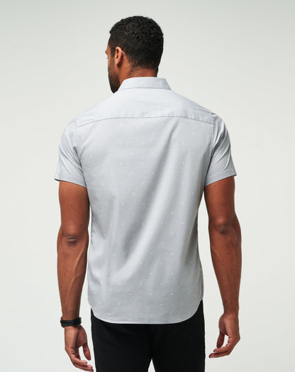 TravisMathew | Across The Pond Button-Up - Heather Sleet