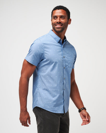 TravisMathew | Wind It In Button-Up - Heather Quiet Harbor