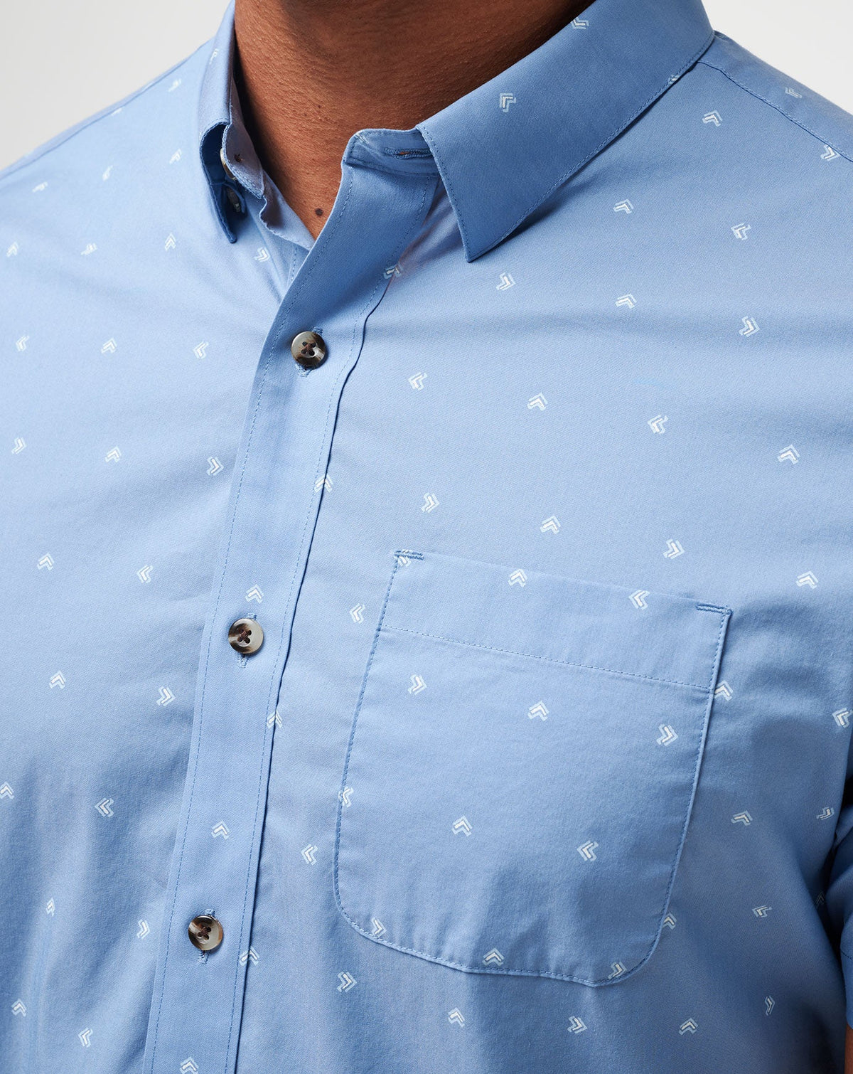 TravisMathew | Wind It In Button-Up - Heather Quiet Harbor