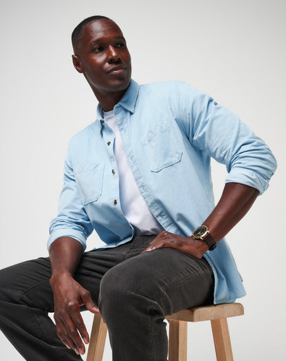 TravisMathew | Barrel Of Laughs Button-Up - Dream Blue
