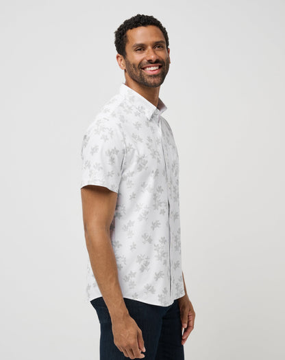 TravisMathew | Mist On The Lake Button-Up - White