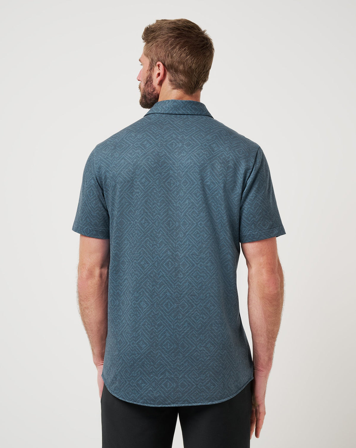 TravisMathew | Knit Featherweight Night Button-Up - Mood Indigo/Vintage Indigo