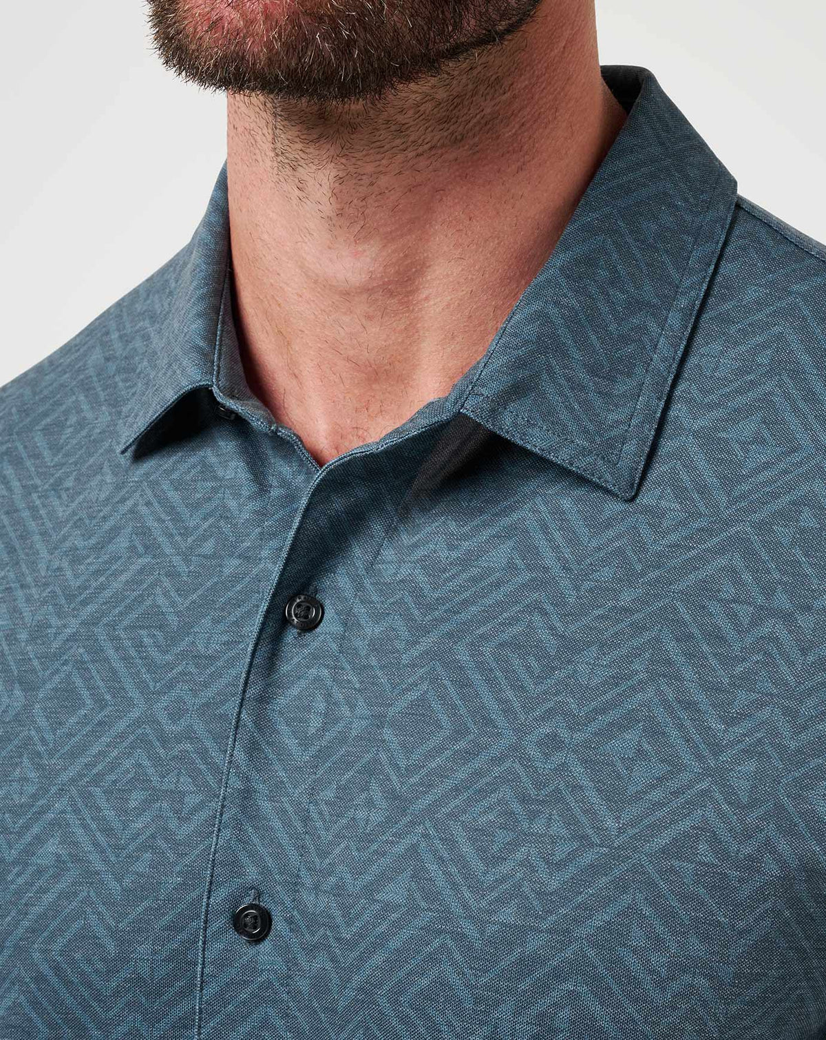 TravisMathew | Knit Featherweight Night Button-Up - Mood Indigo/Vintage Indigo
