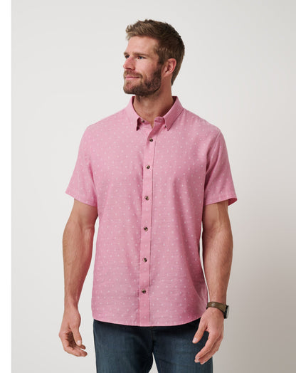 TravisMathew | Early Check In Button-Up - Heather Rose Wine