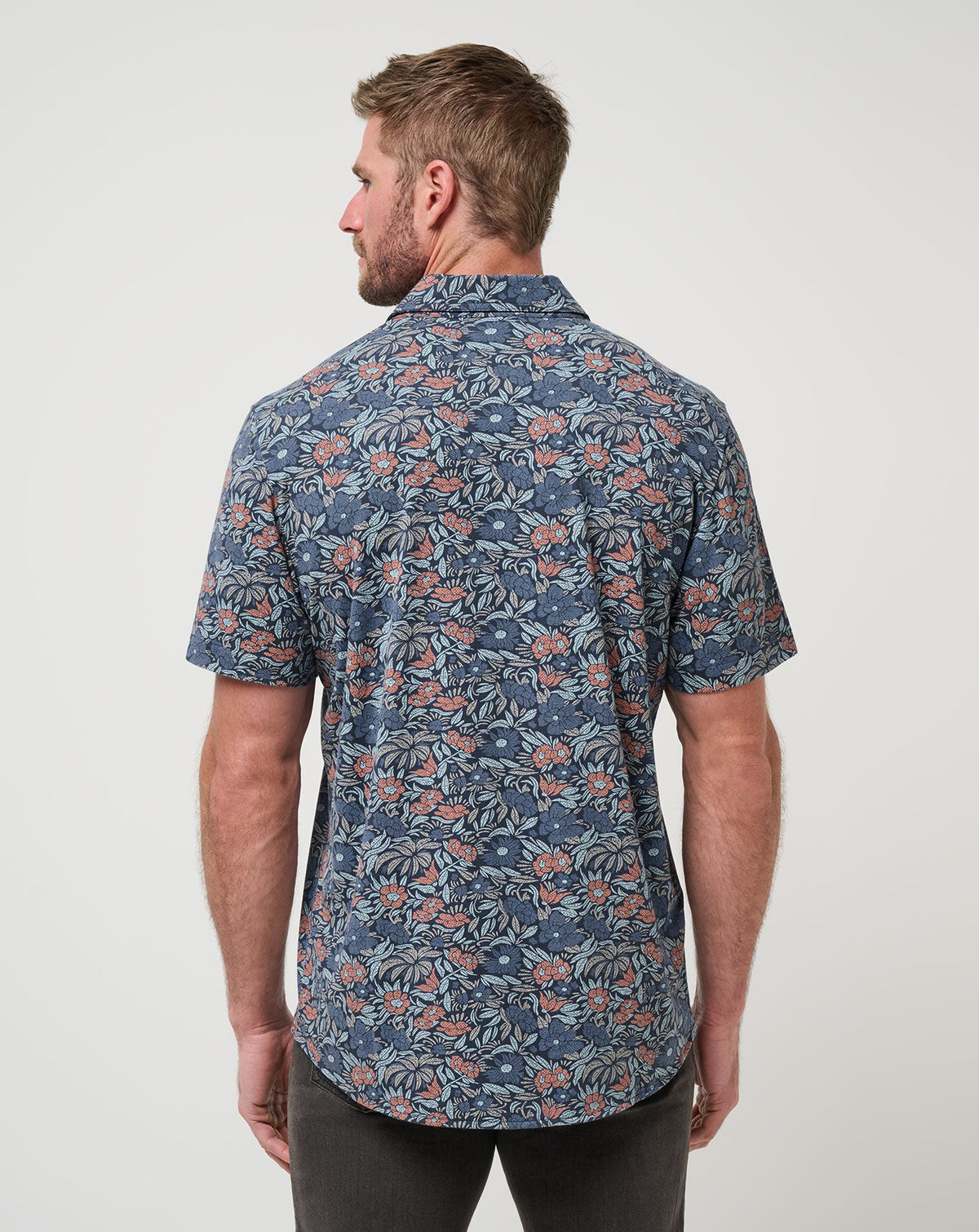 TravisMathew | Knit Day Cruise Button-Up - Mood Indigo/Vintage Indigo