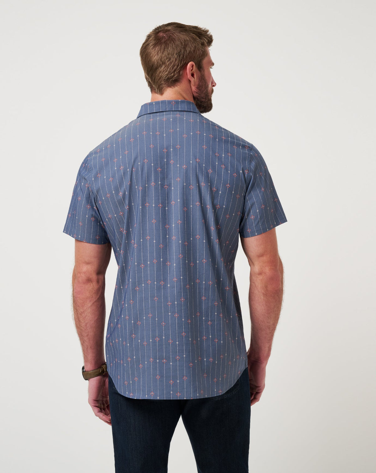 TravisMathew | Deco Button-Up - Heather Mood Indigo