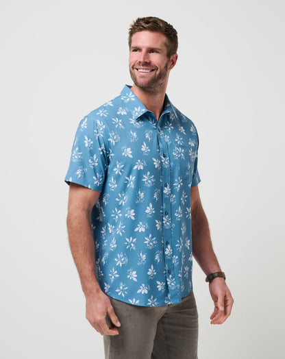 TravisMathew | Techwoven Seamate Button-Up - Captains Blue