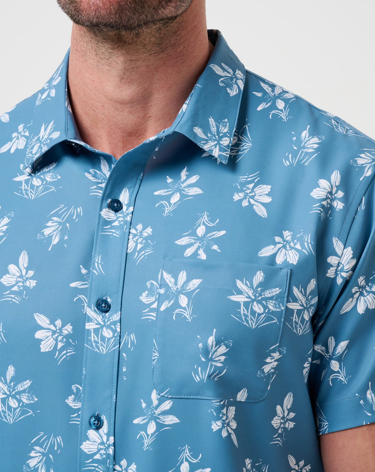 TravisMathew | Techwoven Seamate Button-Up - Captains Blue