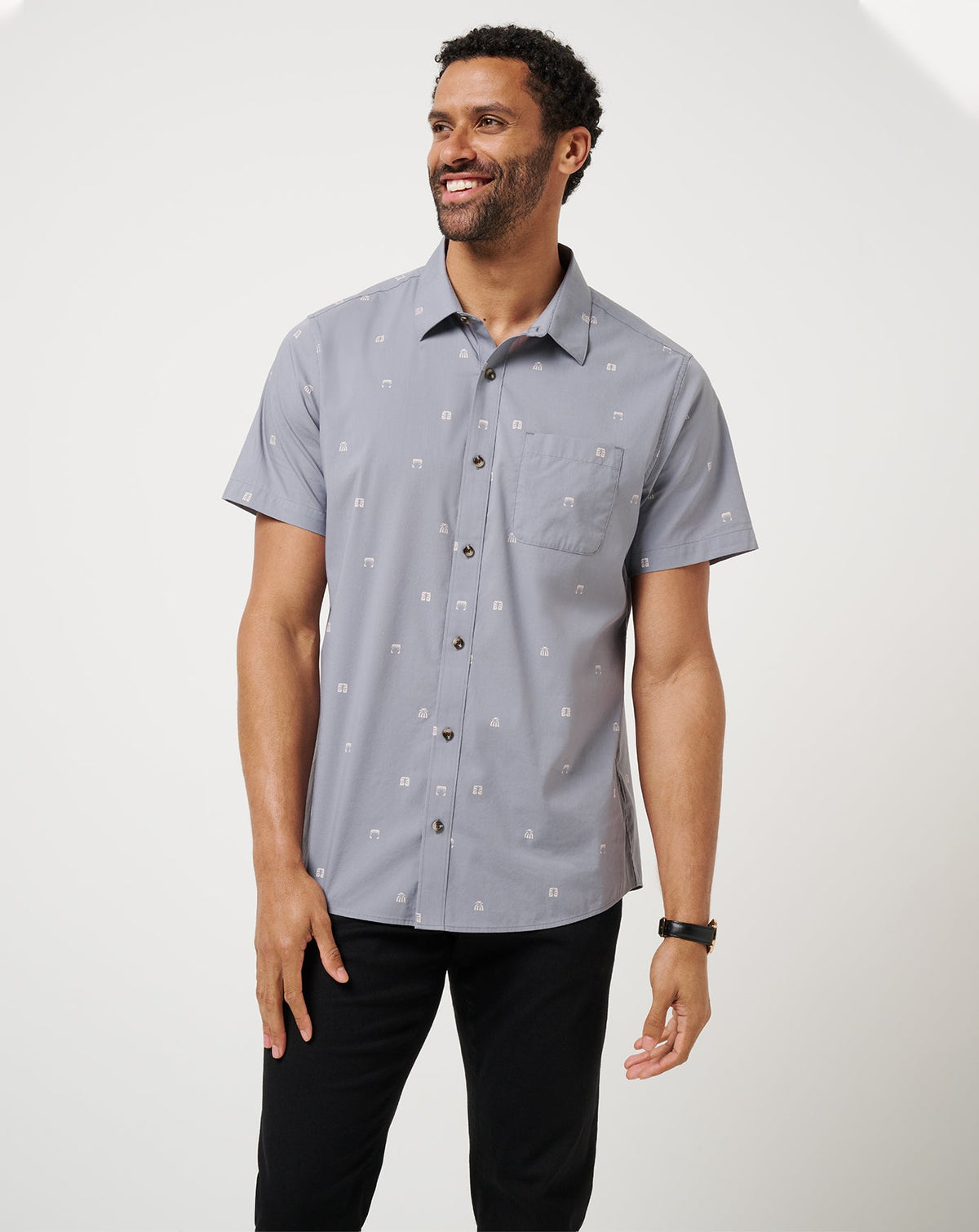 TravisMathew | French Riviera Button-Up - Quiet Shade