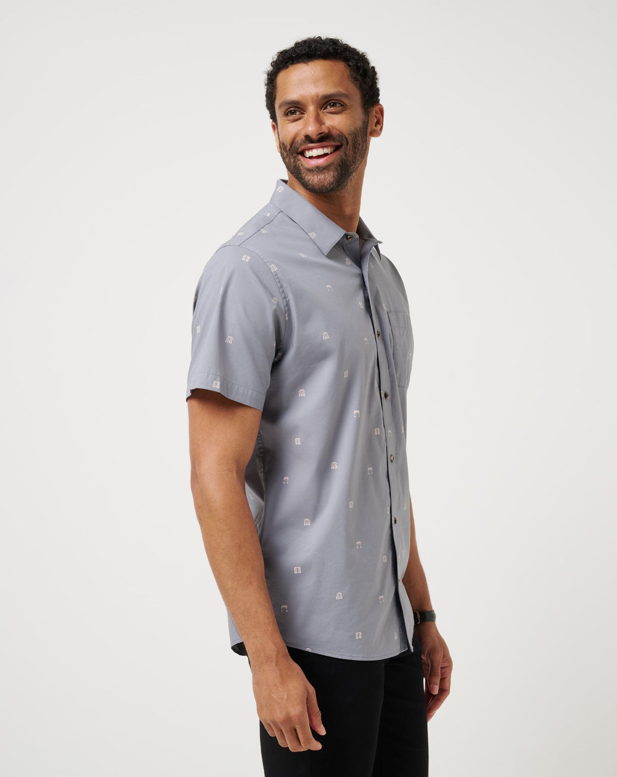 TravisMathew | French Riviera Button-Up - Quiet Shade