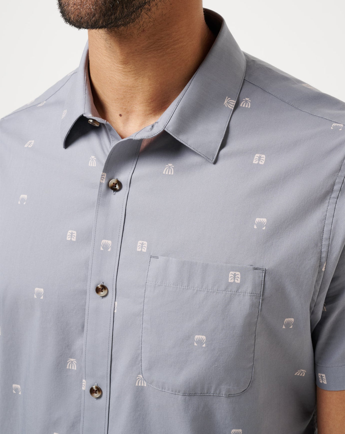 TravisMathew | French Riviera Button-Up - Quiet Shade
