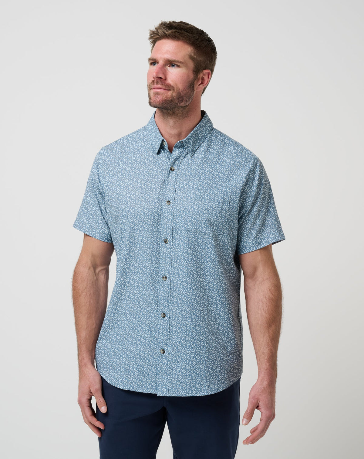 TravisMathew | Techwoven Country Mile Button-Up - Arona