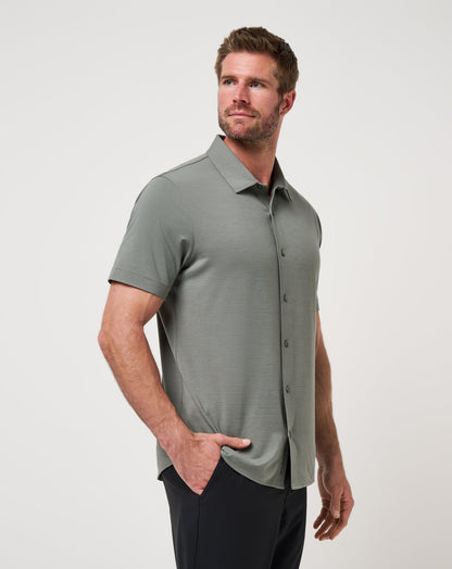 TravisMathew | The Heater Button-Up - Dark Olive