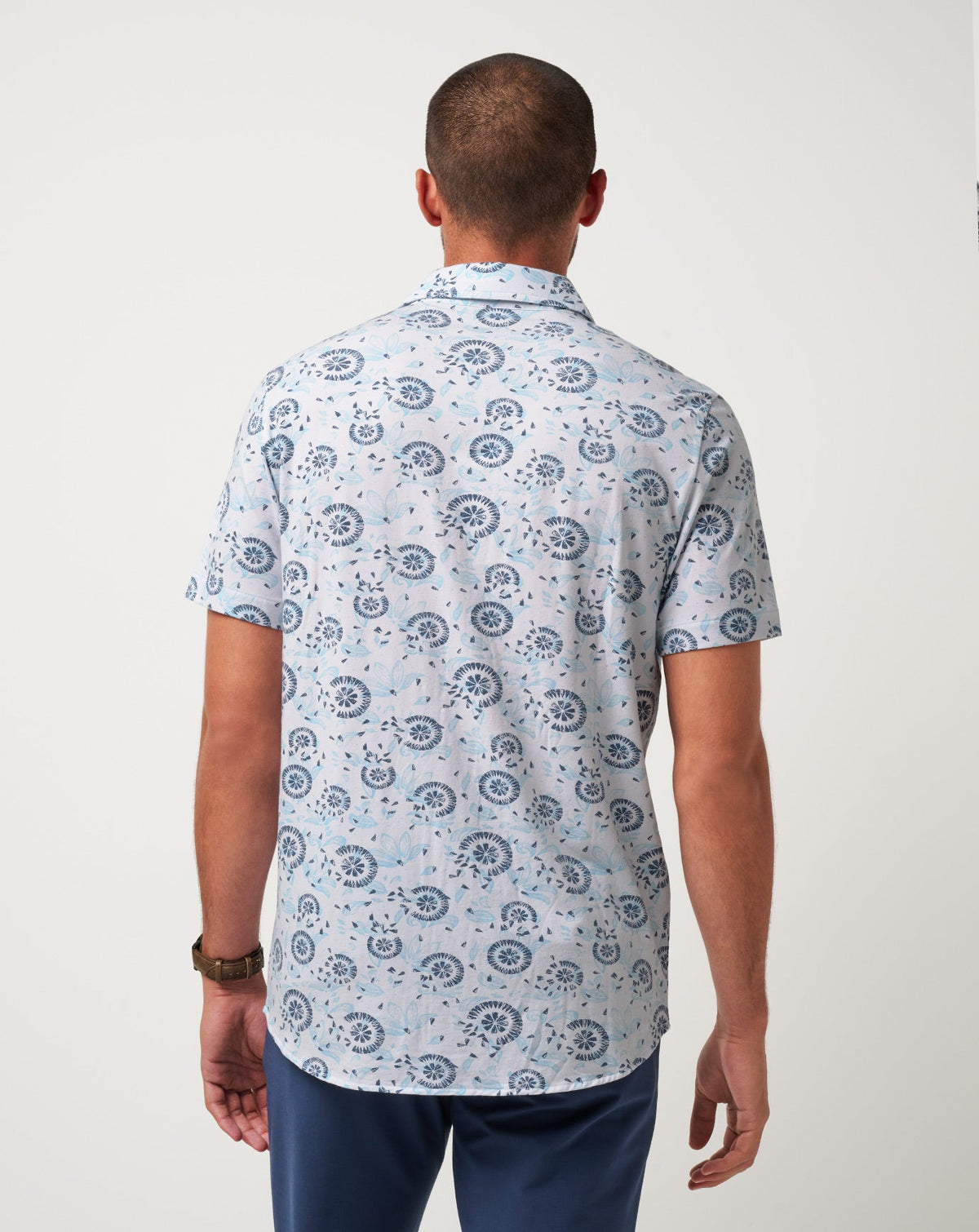 TravisMathew | Knit Flourish Button-Up - White