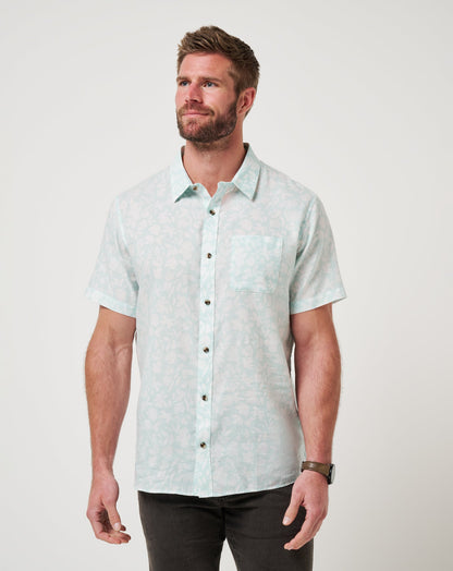 TravisMathew | Double Room Button-Up - Eggshell Blue