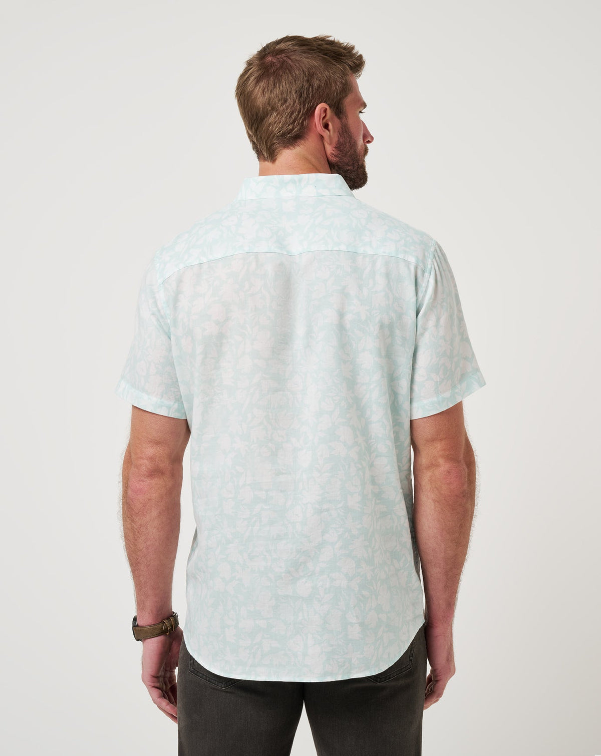 TravisMathew | Double Room Button-Up - Eggshell Blue
