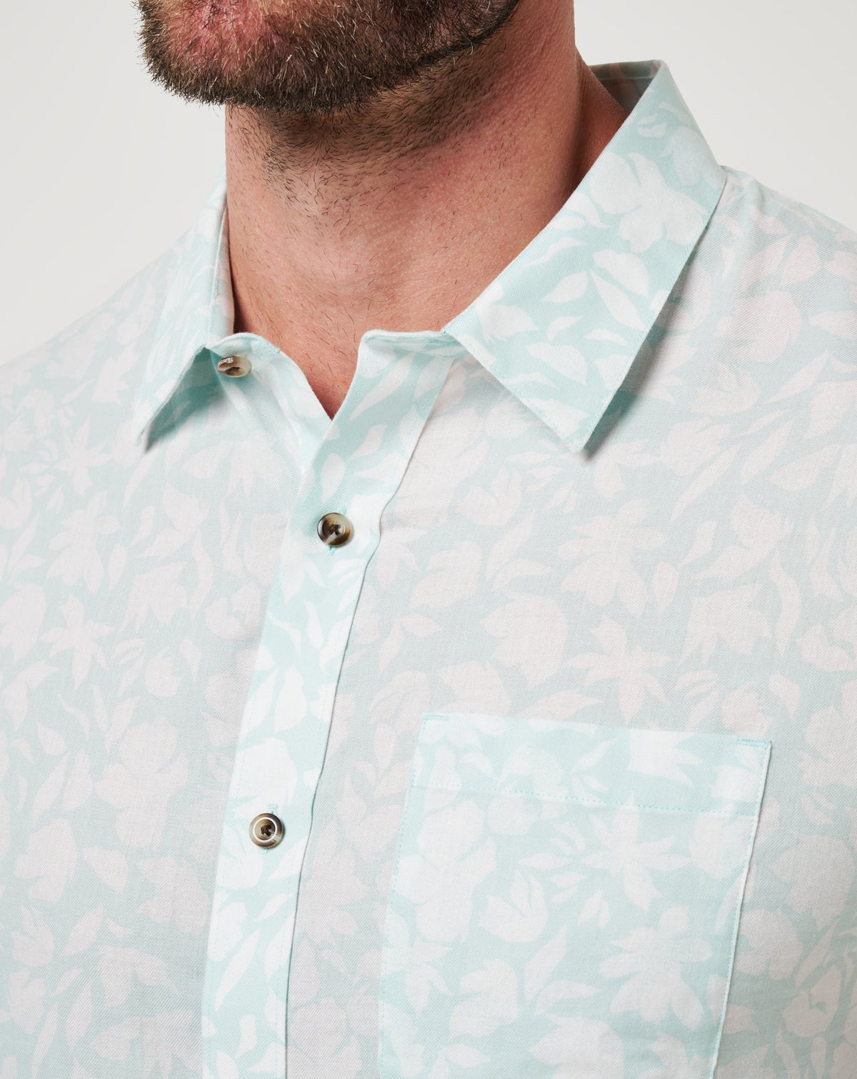 TravisMathew | Double Room Button-Up - Eggshell Blue