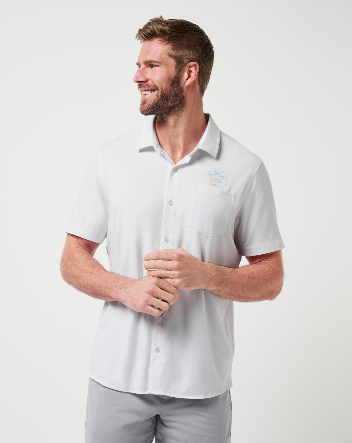 TravisMathew | Poolside Pitcher Button-Up - White
