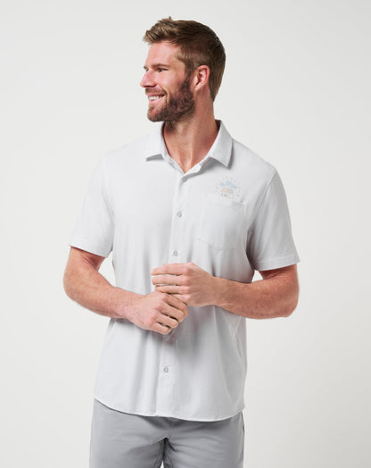 TravisMathew | Poolside Pitcher Button-Up - White