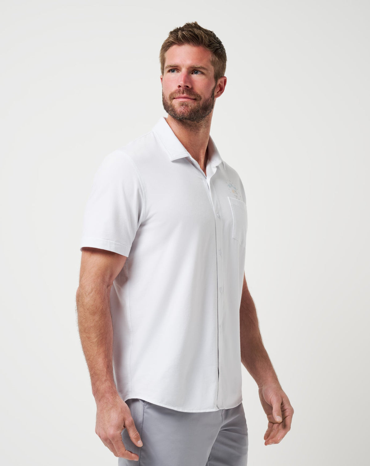 TravisMathew | Poolside Pitcher Button-Up - White