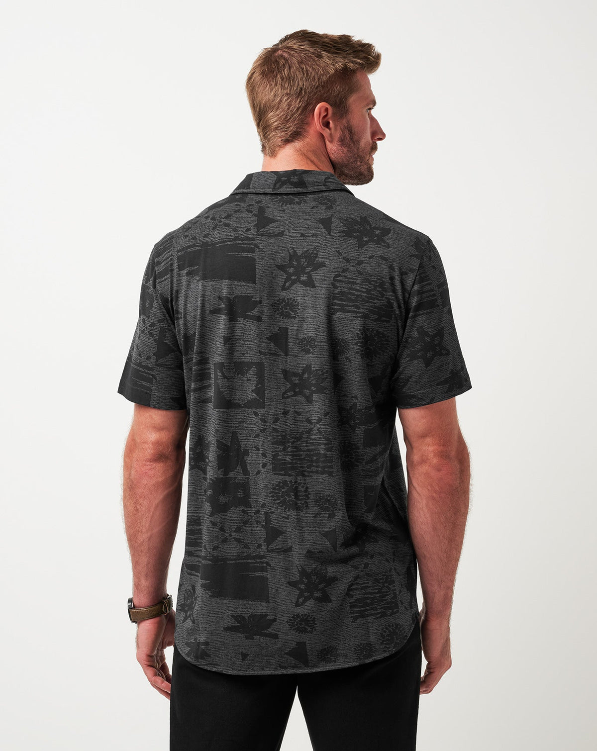 TravisMathew | Knit Gravitation Button-Up - Black