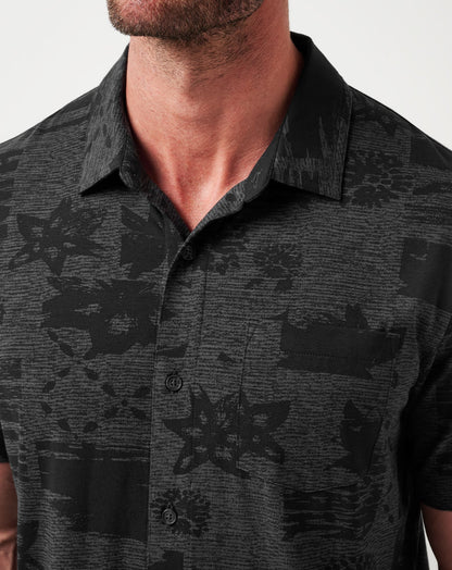 TravisMathew | Knit Gravitation Button-Up - Black