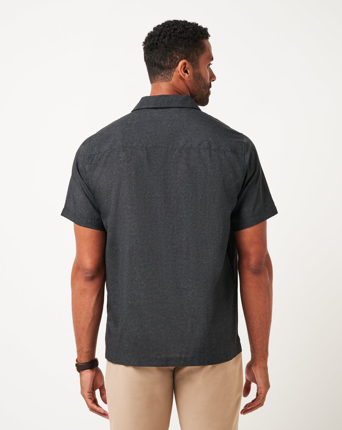 TravisMathew | Lost Cave Button-Up - Heather Black