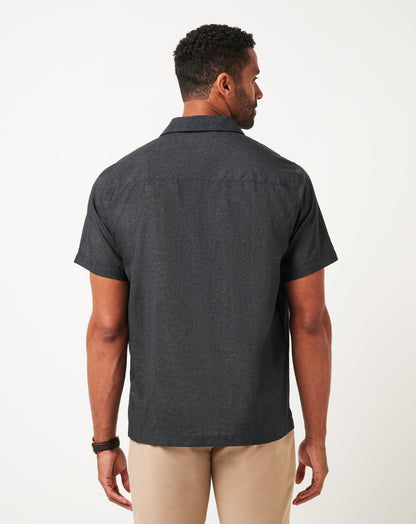 TravisMathew | Lost Cave Button-Up - Heather Black