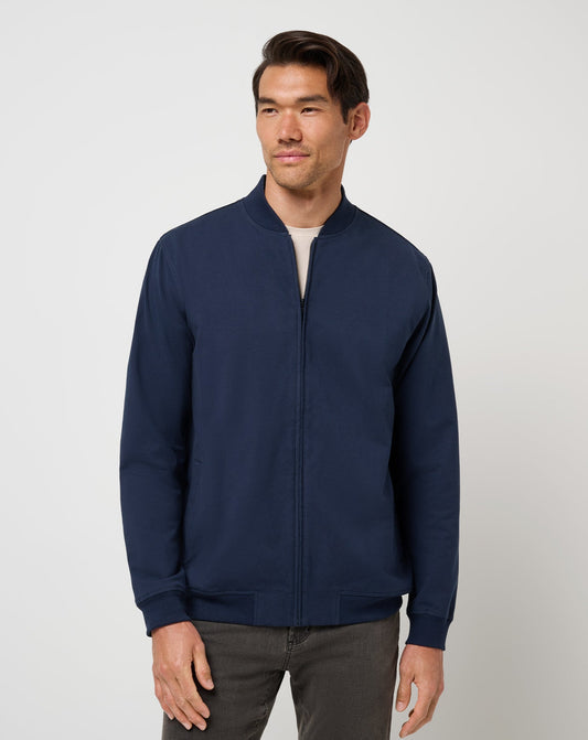 TravisMathew | Stretchknit Bomber Jacket - Total Eclipse