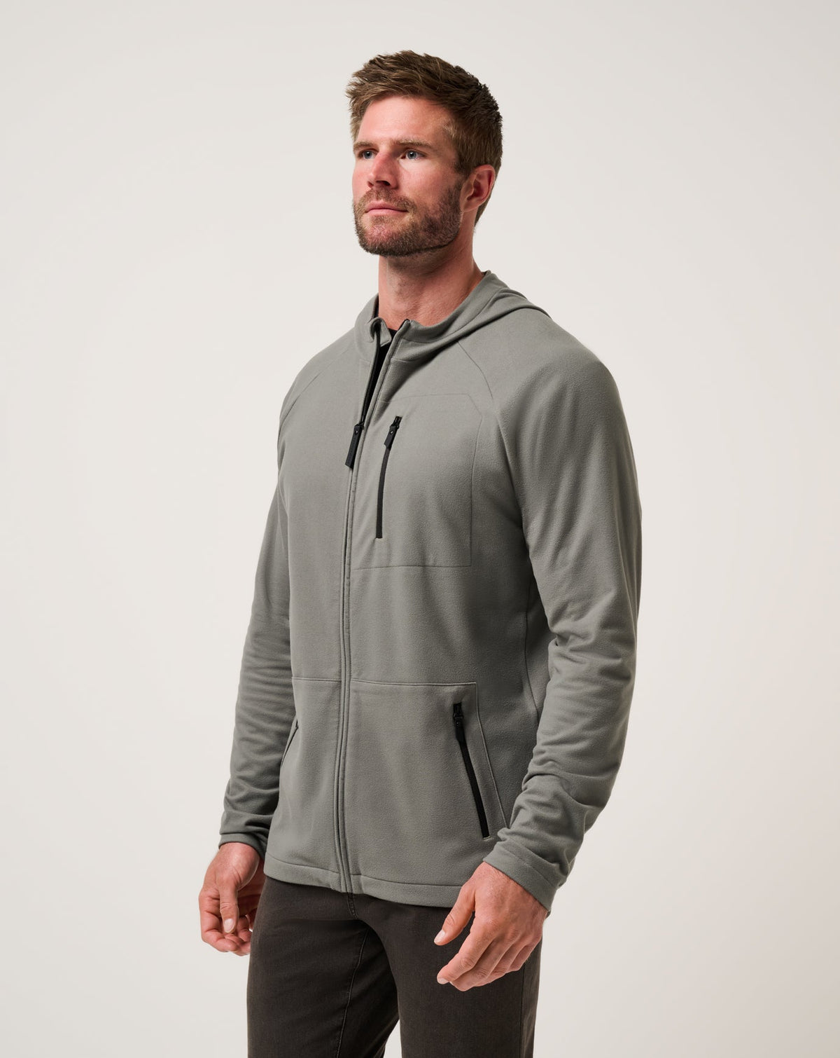 TravisMathew | Quest Polar Full Zip Jacket - Dark Olive