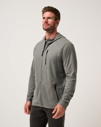 TravisMathew | Quest Polar Full Zip Jacket - Dark Olive