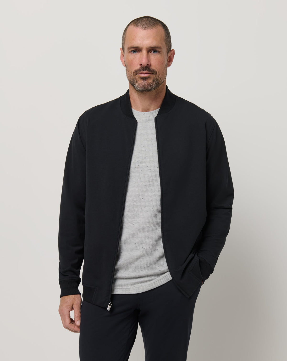 TravisMathew | Stretchknit Bomber Jacket - Black