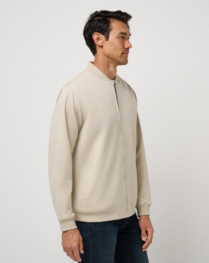 TravisMathew | Stretchknit Bomber Jacket - Italian Sand