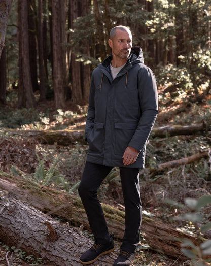 TravisMathew | Mountain Pass Long Jacket - Ebony