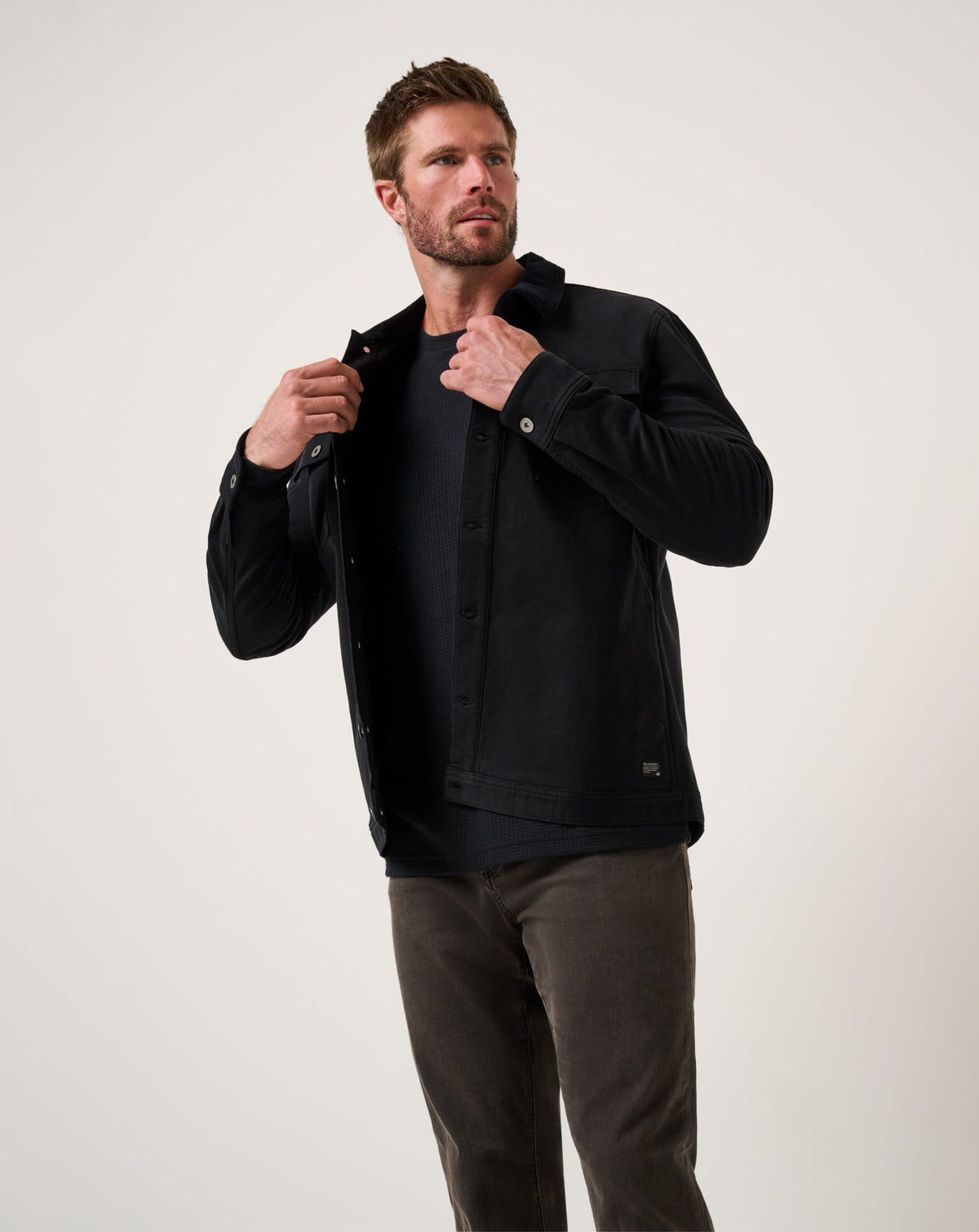 TravisMathew | Cloud Denim Cord Jacket - Black