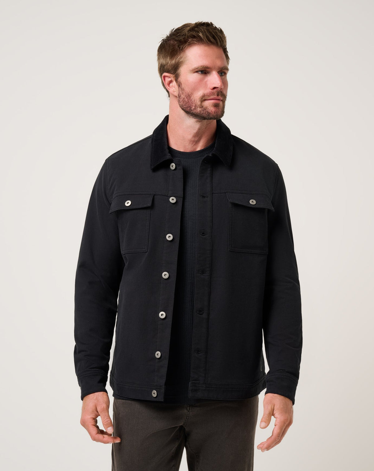 TravisMathew | Cloud Denim Cord Jacket - Black