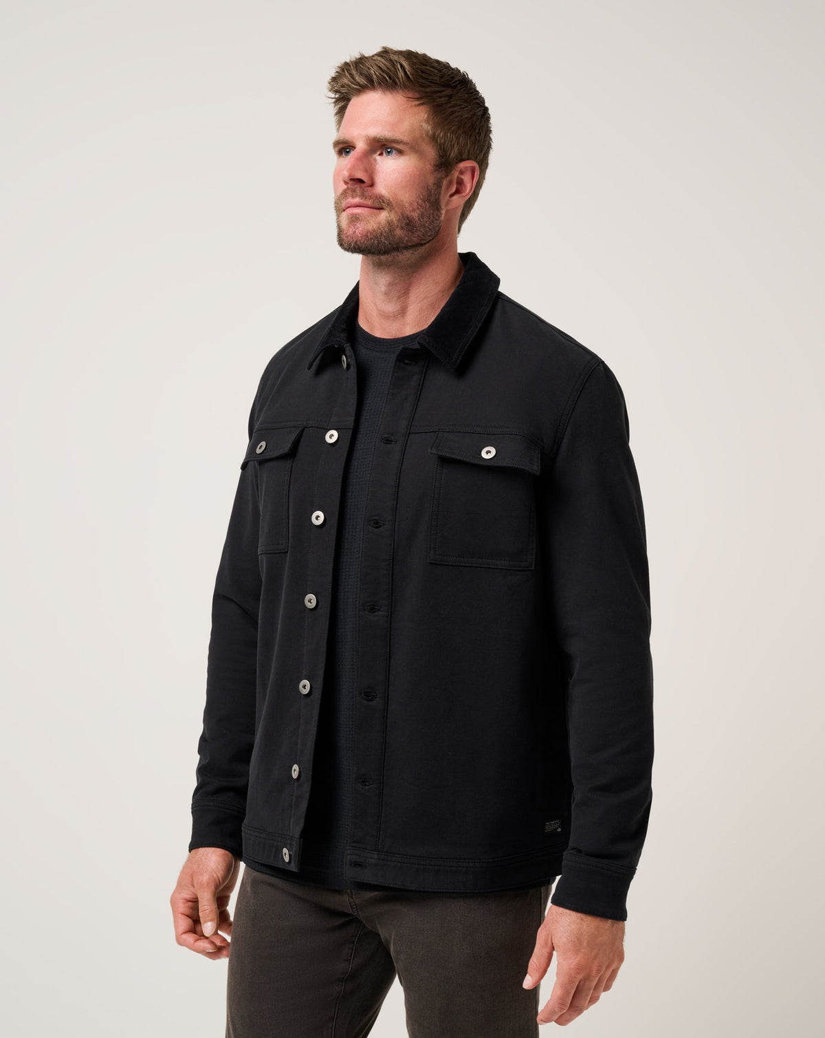 TravisMathew | Cloud Denim Cord Jacket - Black