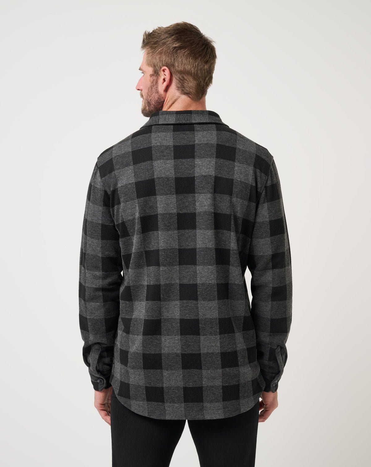 TravisMathew | Return Flight Shirt Jacket - Black/Grey