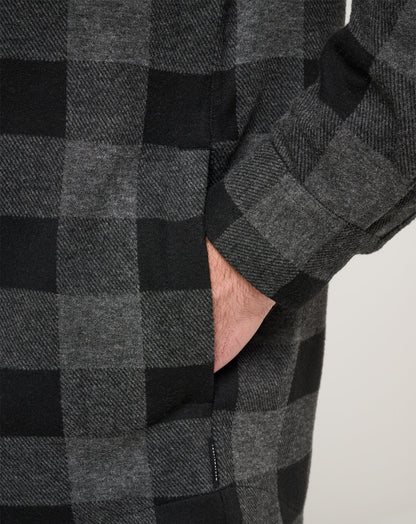 TravisMathew | Return Flight Shirt Jacket - Black/Grey