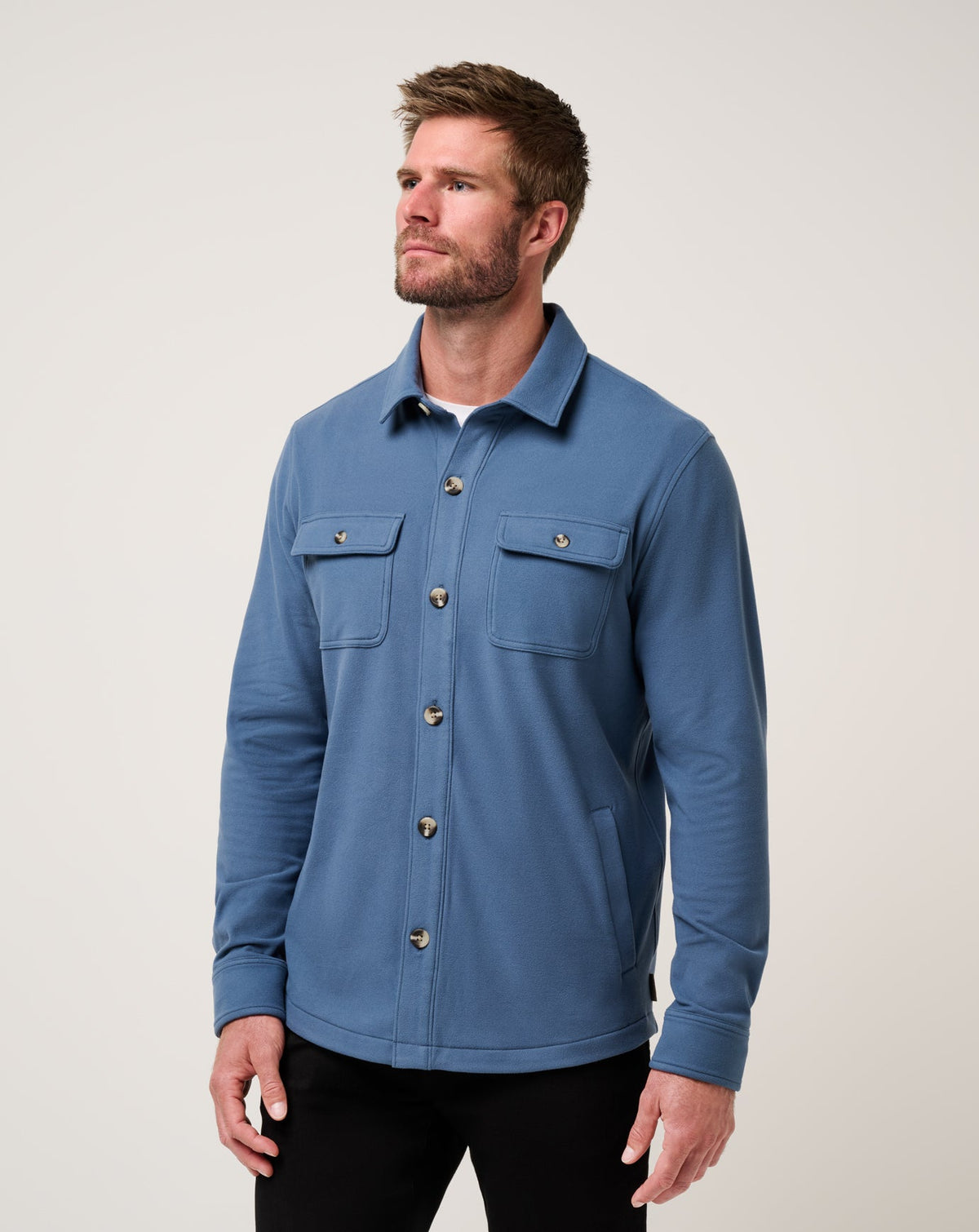 TravisMathew | Peak Fleece Shirt Jacket - Bering Sea
