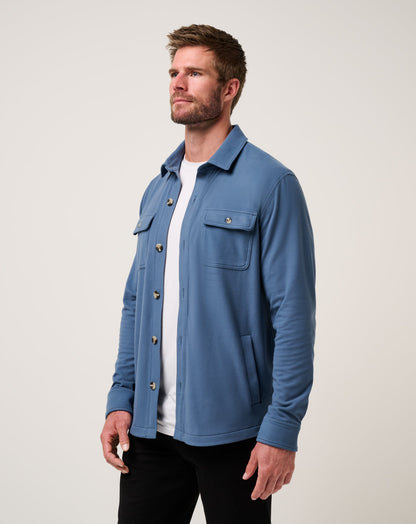 TravisMathew | Peak Fleece Shirt Jacket - Bering Sea