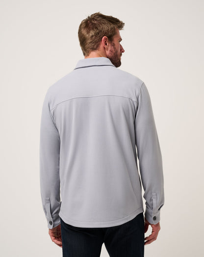TravisMathew | Peak Fleece Shirt Jacket - Sleet