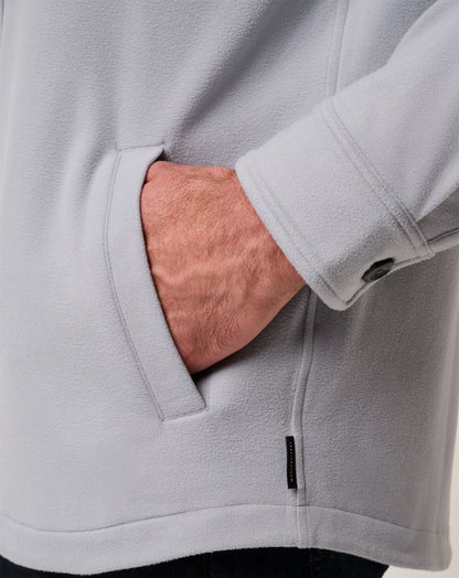 TravisMathew | Peak Fleece Shirt Jacket - Sleet