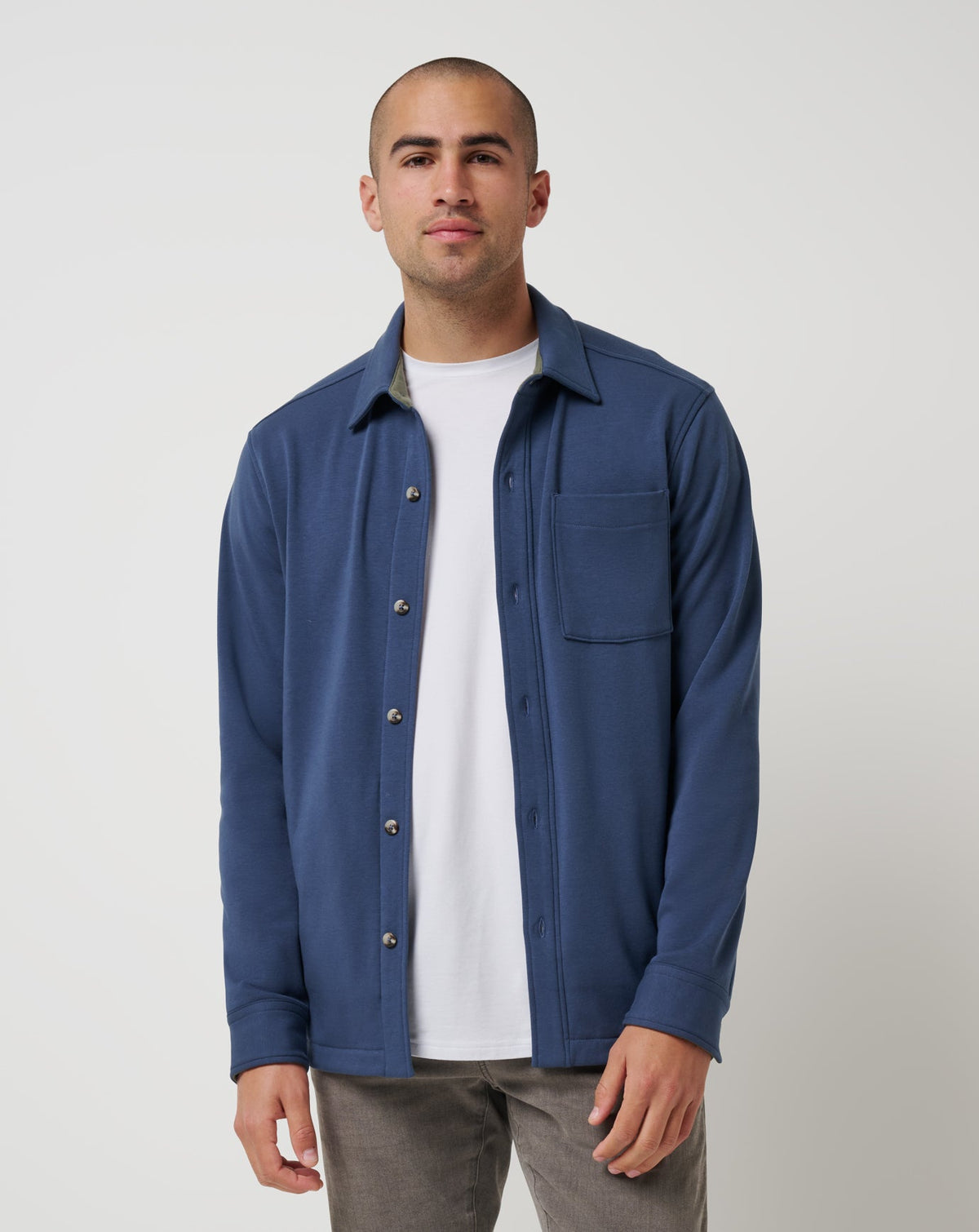 TravisMathew | Cloud Shirt Jacket - Mood Indigo