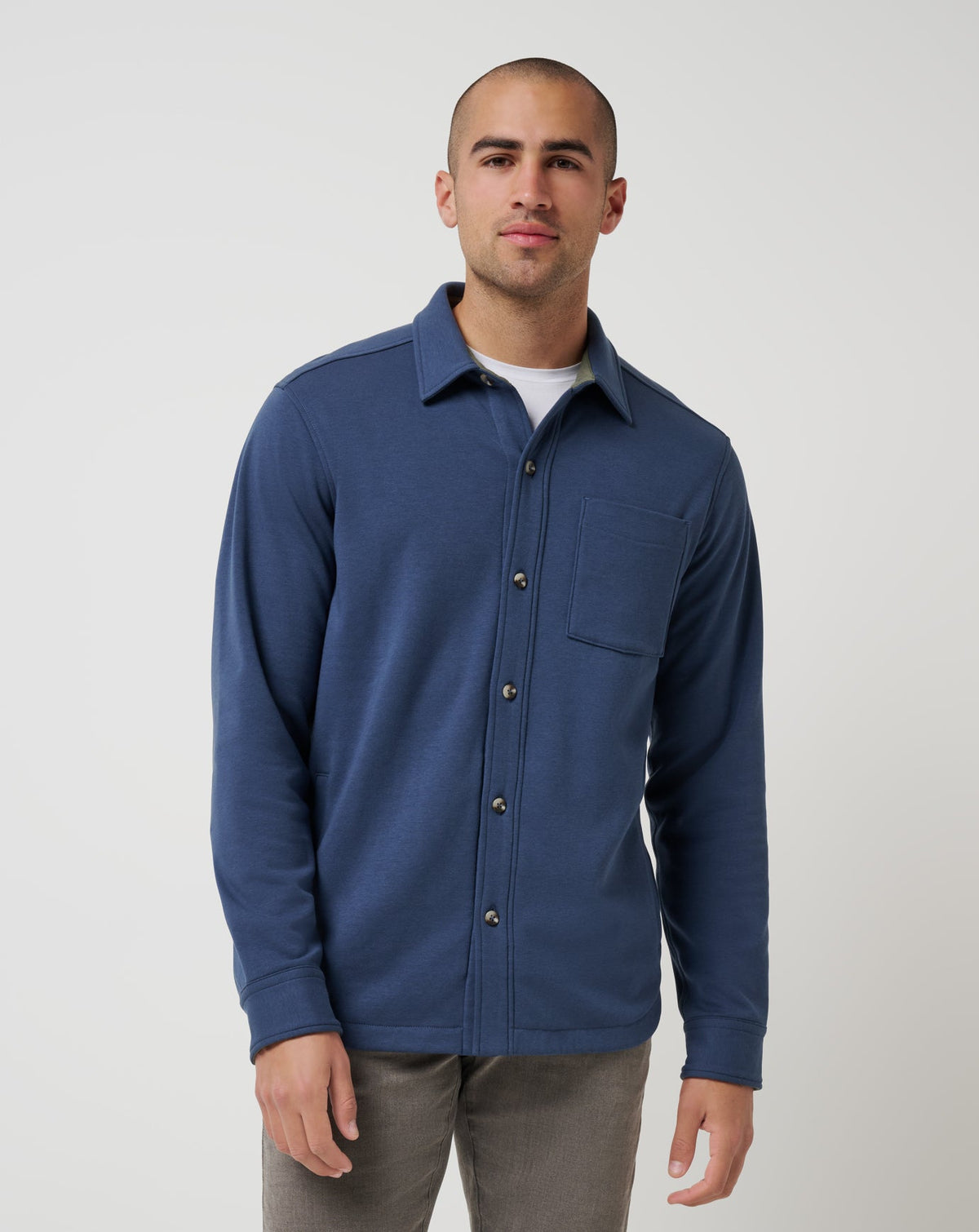 TravisMathew | Cloud Shirt Jacket - Mood Indigo