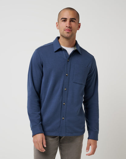 TravisMathew | Cloud Shirt Jacket - Mood Indigo